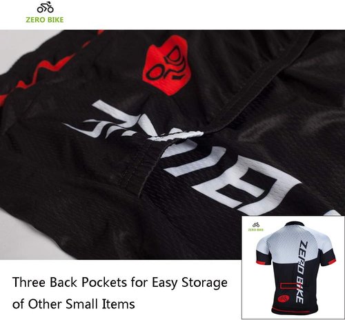 Men's Short Sleeve Breathable Cycling Jersey Set 3D Padded Bicycle Shorts Sportswear Suit Quick Dry