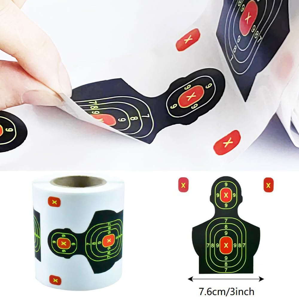 Targets for Hunting & Shooting with 200pcs/roll Airsoft Target for Backyard Gun Range Targets for Hunting Practice Training