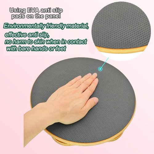 Mirotuz Ab Twister Board for Exercise,12 inch Waist Twisting Disc,Wood Waist Twisting Disc,Full Body Toning Workout,for Slimming and Strengthening Abdominal & Stomach Exercise Equipment