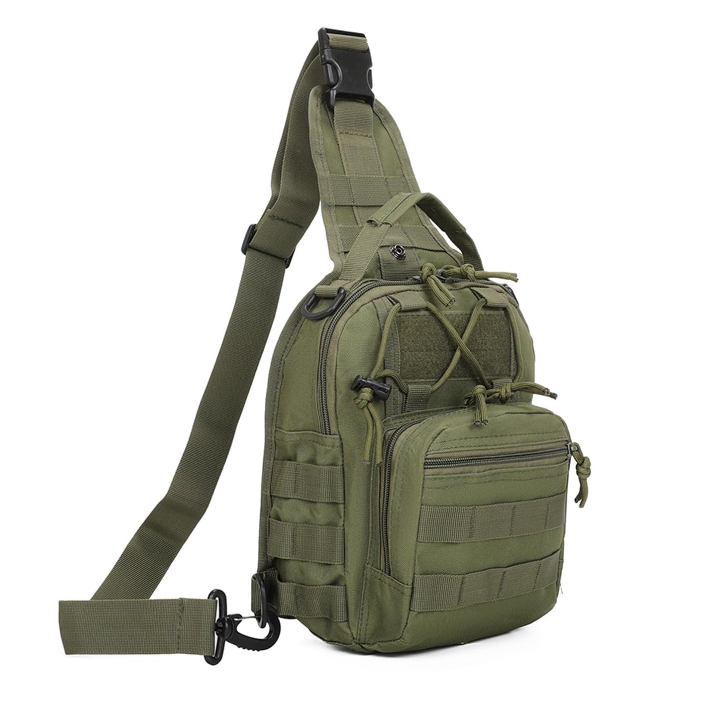 ABCAMO Tactical Sling Bag for Men, Small Crossbody Bag Chest Holster, EDC Shoulder Bag, Green