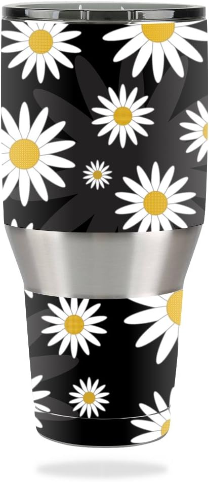 MightySkins Skin Compatible with Ozark Trail 40 oz Tumbler wrap Cover Sticker Skins Daisies