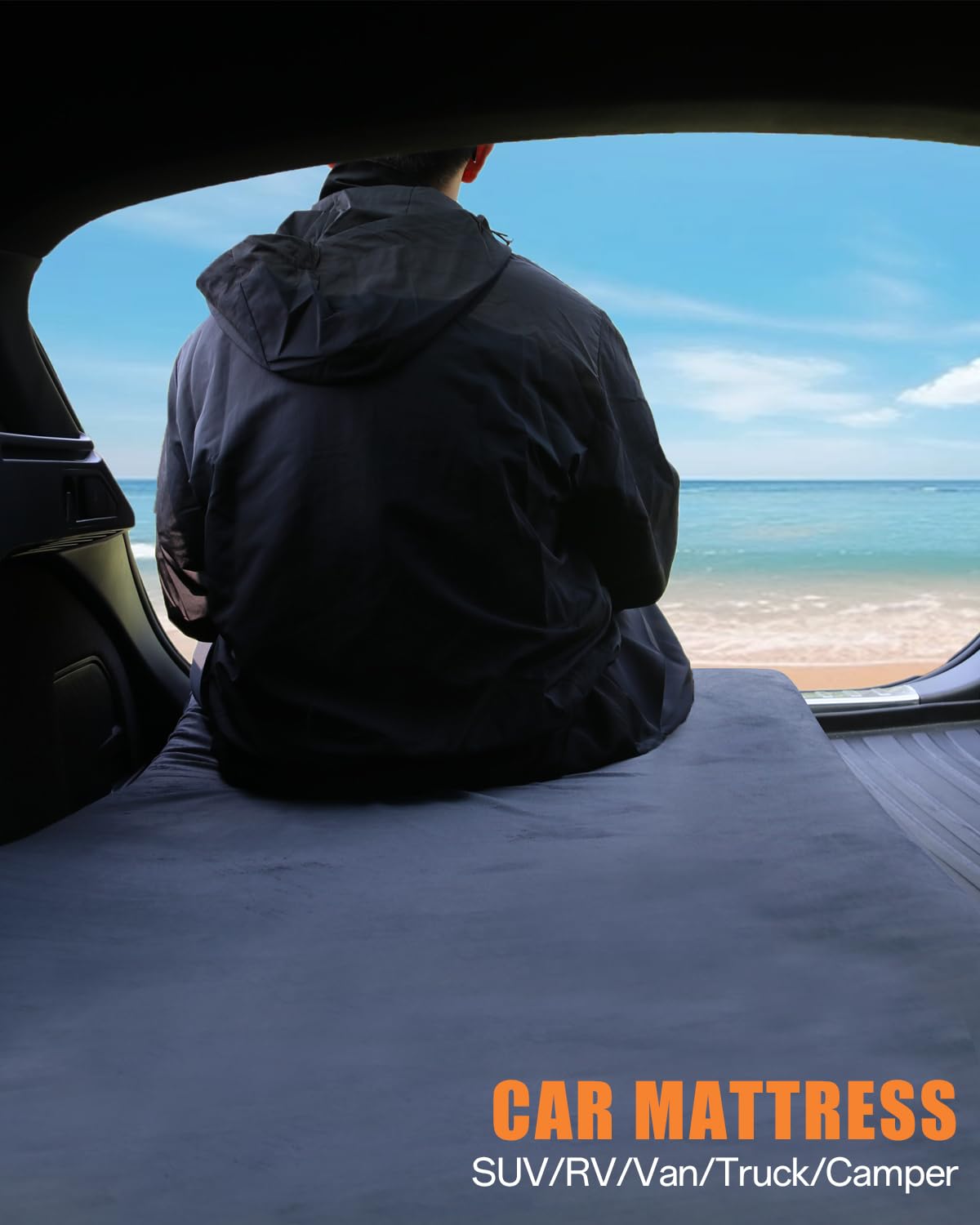 Aodisman 3 Inch Thick Memory Foam Sleeping Pad Camping Mattress,Portable Roll up Mattress-Car/Tent/Cot/Floor,Comfortable Sleeping Mats for Guests Adult Sleepover