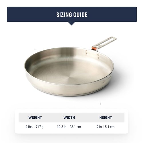 Sea to Summit Detour 10-Inch Stainless Steel Camping Pan