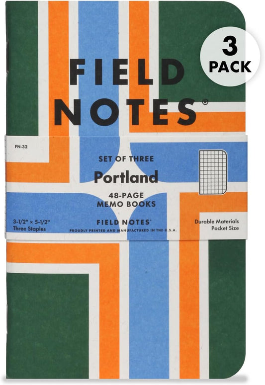 Field Notes: Portland, Oregon 3-Pack - Graph Paper - 48 Pages - 3.5" x 5.5"
