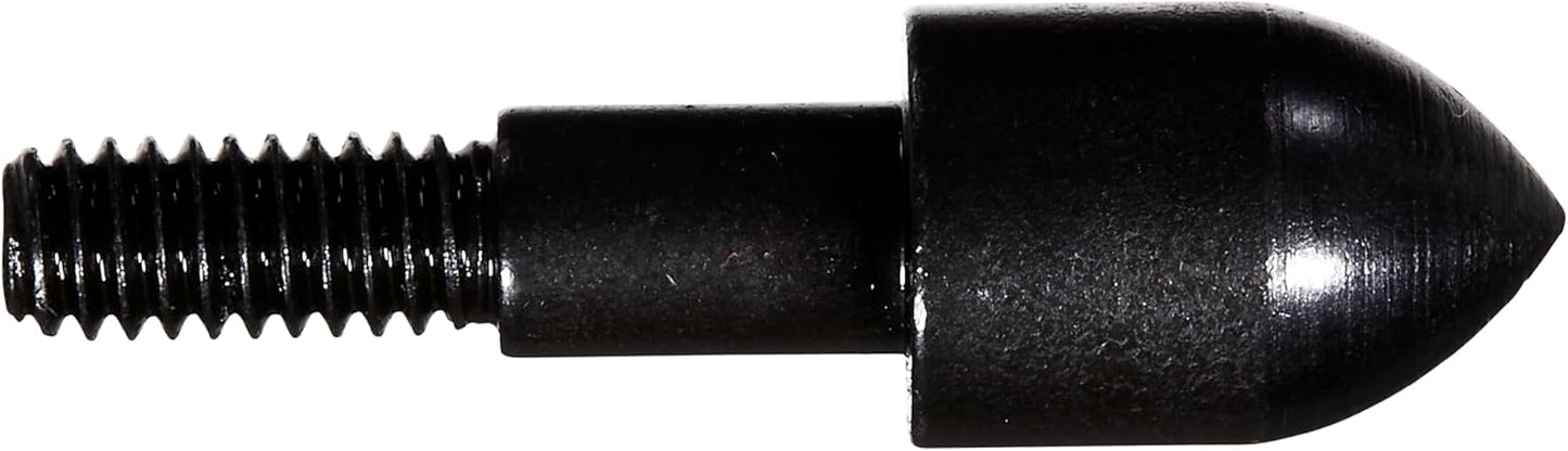Allen Company Archery Bullet Points - Soft Arrow Tips for Target Practice - Screw-On Design - Reduces Wear and Tear on Targets - Multiple Sizes/Grain - 12-Pack - Black