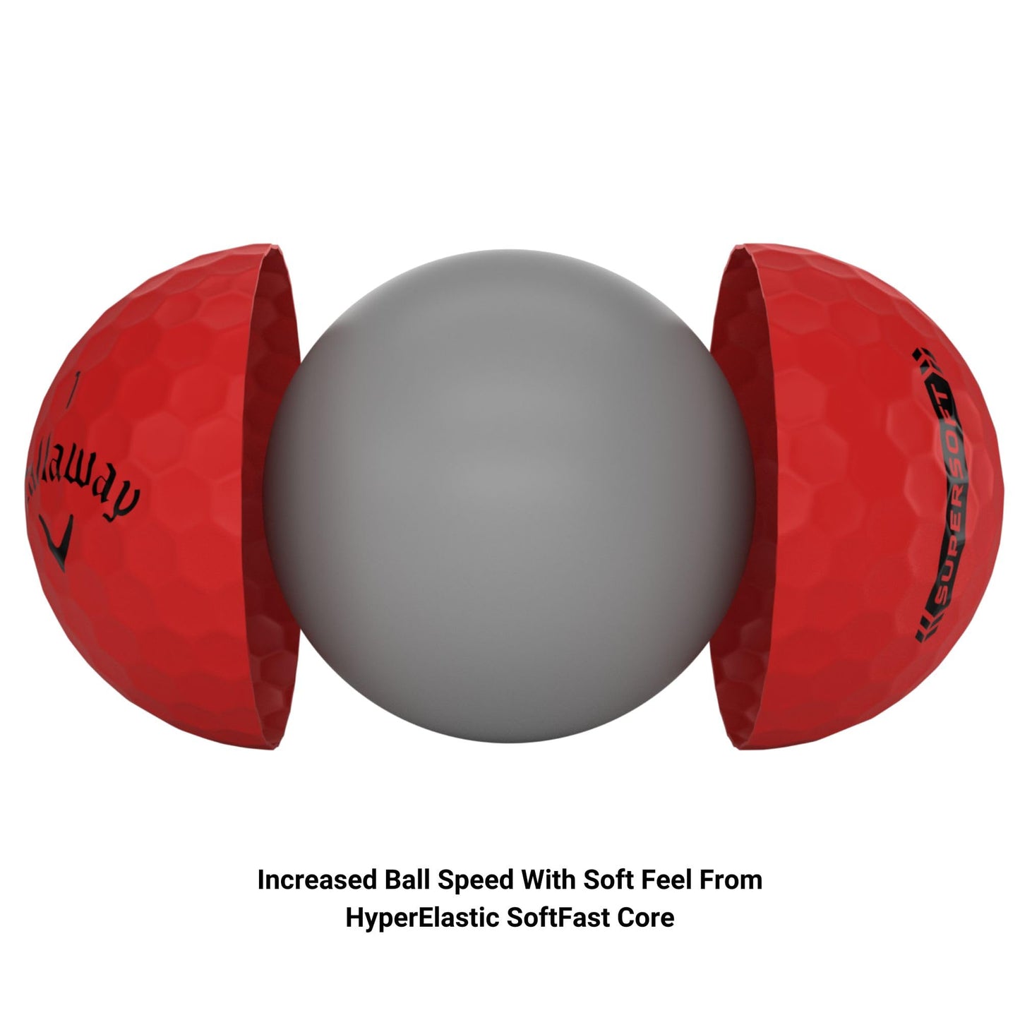 Callaway Golf Supersoft Golf Balls (2023, Red)