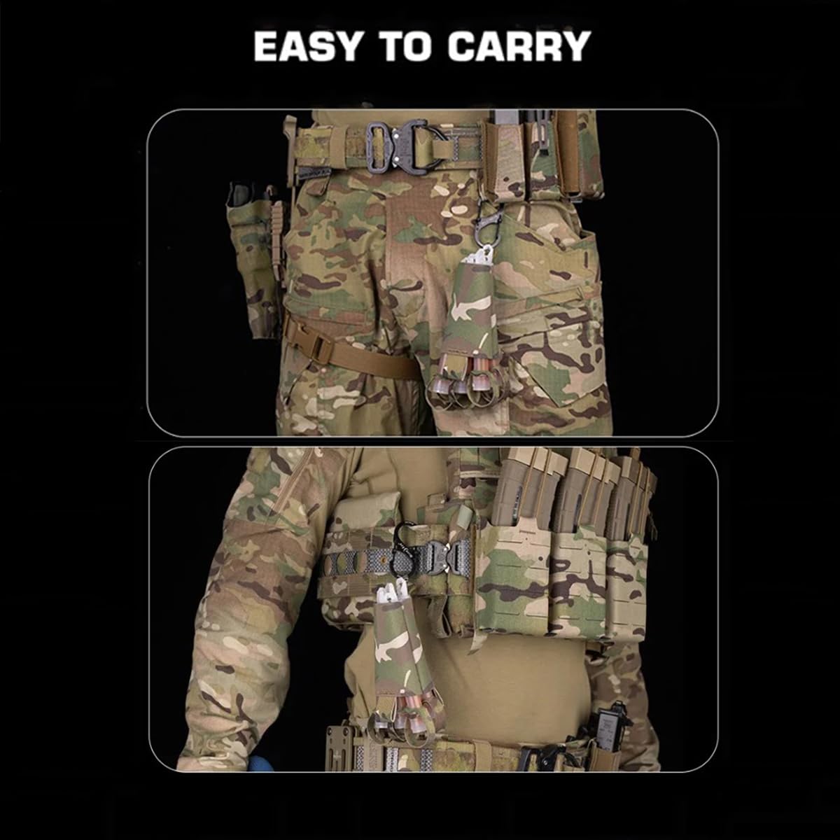 Glow Sticks Pouch Tactical Chemlight Holders Outdoor Adventure Hunting Airsoft Gear