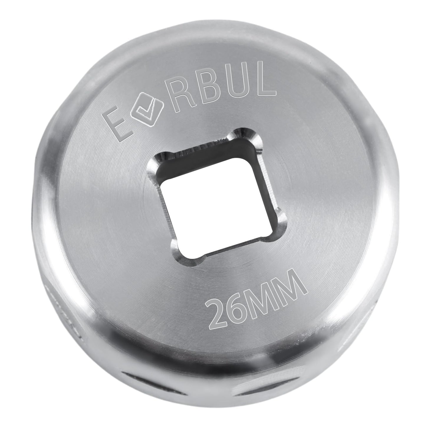 EVRBUL 26mm Bike Fork Topcap Socket Tool 3/8" Ratchet Drive Compatible with Fox 32 Series and Some 34 Series Mountain Bike Fork Topcap Nuts