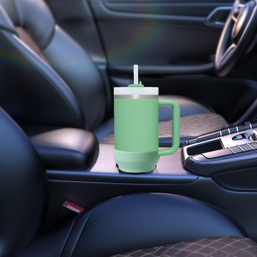 zxbaers Silicone Boot for Stanley 40 oz Tumbler, Water Bottle Bottom Protector Sleeve Bumper for Stanley 40oz Accessories (Green)