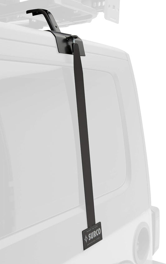 Surco J600 Roof Rack Adapter Set for Safari and Adventure Roof Racks/Crossbars - Compatible with Hardtop Equipped 2007-18 Jeep Wrangler JK; No Drilling Required