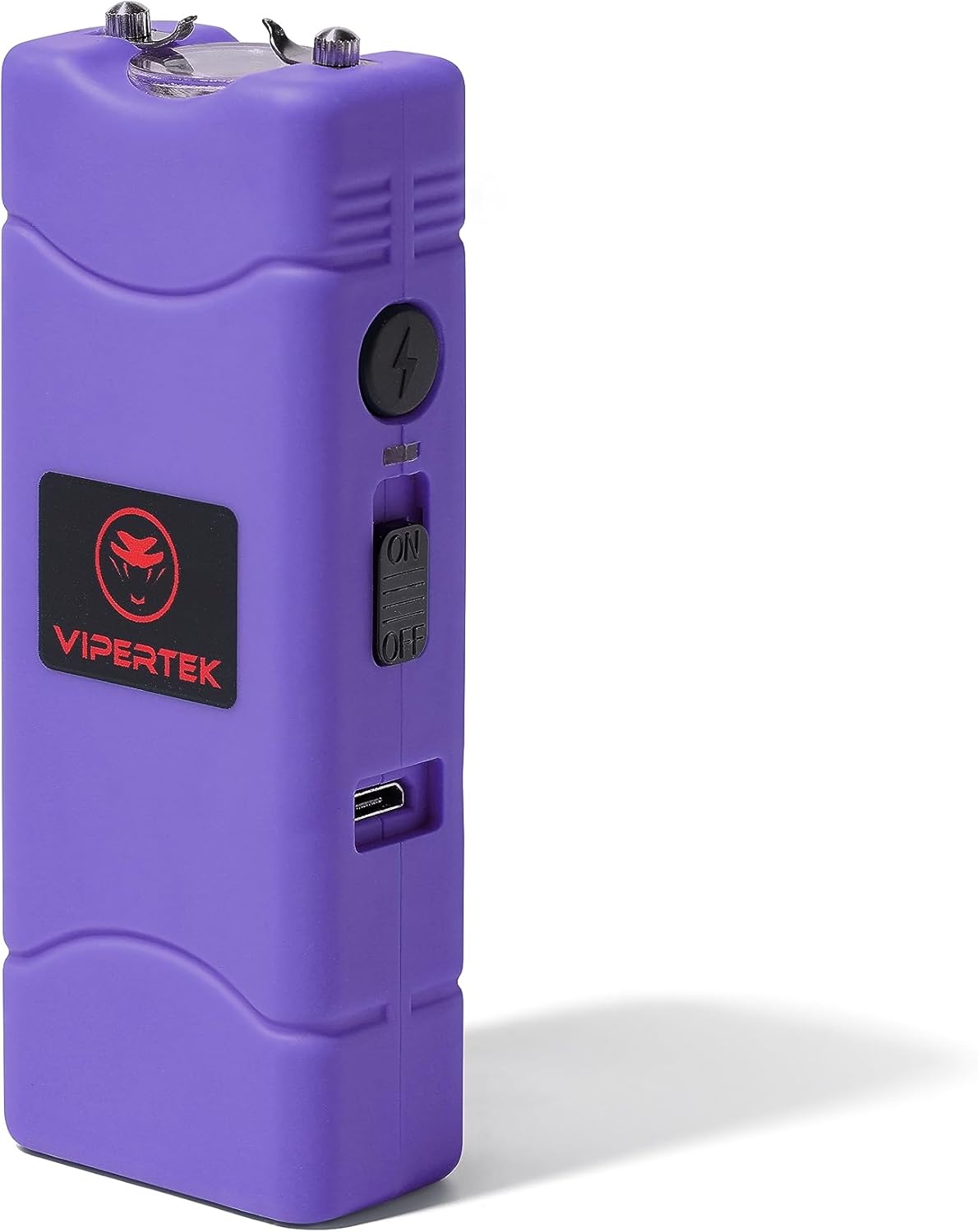 VIPERTEK VTS-881 Micro Stun Gun for Self Defense Rechargeable with LED Flashlight