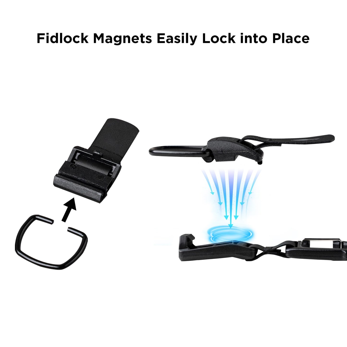 ALPAKA HUB Carabiner: Quick Release Keychain with Magnetic Belt Clip - EDC Carabiner for Keys - Tactical Gear & Backpack Accessories - Attach to ALPAKA Sling Bag, Belt Loops, and More