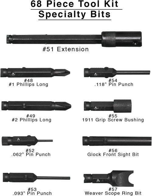 Lyman Master Gunsmith Multi Tool Kit Includes Hex Torx Flathead Phillips and Specialty Bits