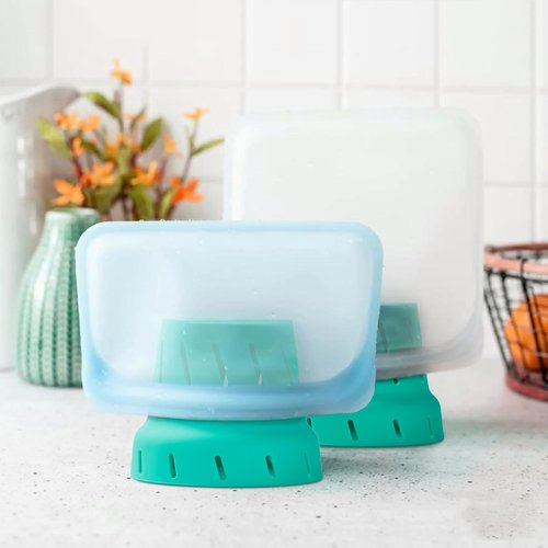 CDYJLDY Water Bottle Drying Rack: Simple Silicone Bottle Rack for Faster Drying - Portable Cup Bottle Accessories Fits for Stanley Owala Hydro Flask CamelBak Cirkul Yeti(Green 6 Pack)