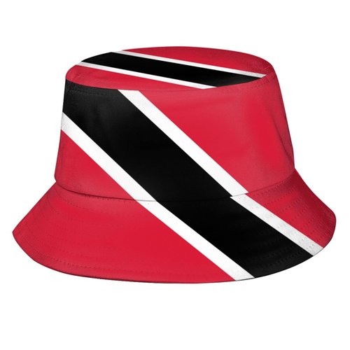 Cute Trinidad and Tobago Flag Bucket Hats Fashion Sun Cap Summer Outdoor Fisherman Cap for Adults Women Men