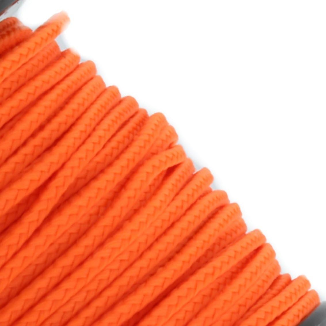 JIG PRO SHOP Black 1.18mm x 125' Micro Cord Paracord - Made in The USA