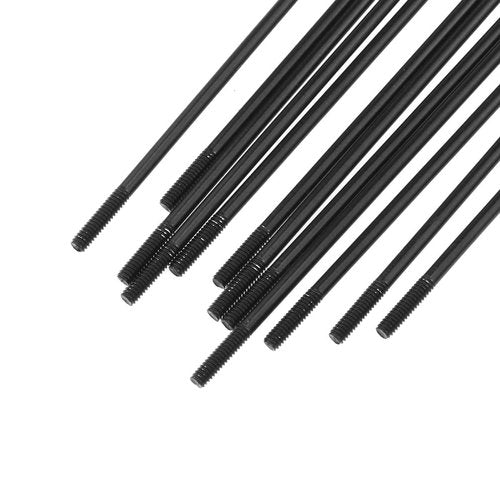 AYLIFU 12 PCS 14G Bicycle Stainless Steel Spoke 260mm Mountain Bike/Road Bike Spoke Belt 12mm Spoke Cap is Suitable for Most Bikes