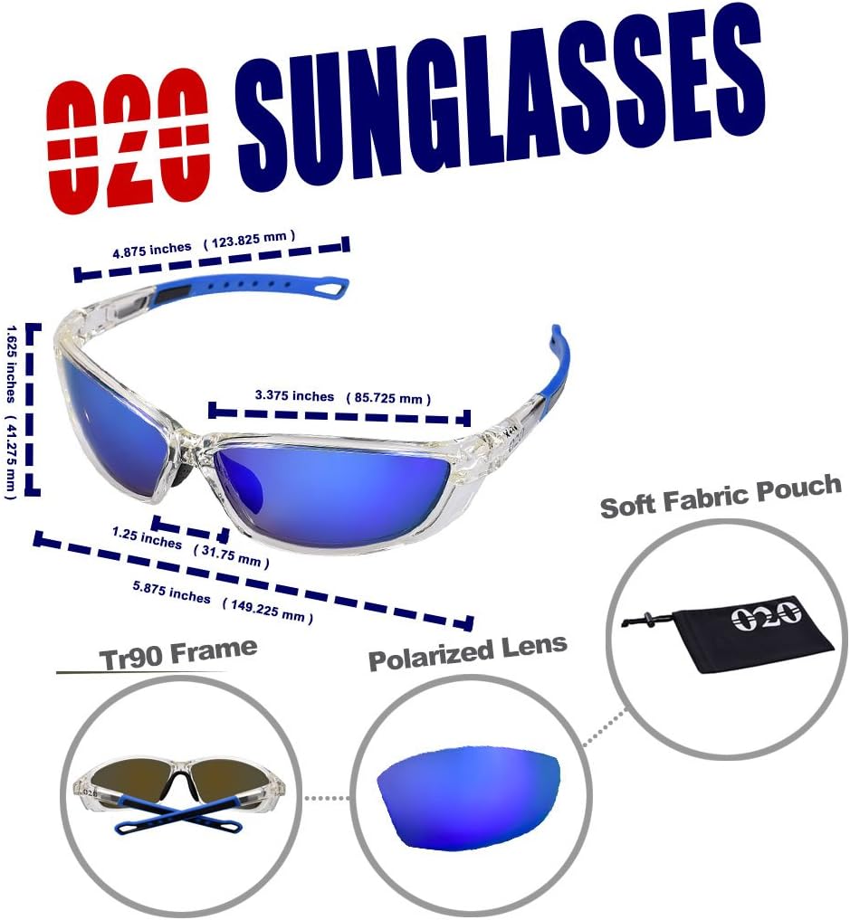 O2O Polarized Sports Sunglasses for Softball Baseball Men Women Teens Youth 020 Polarized Sunglasses