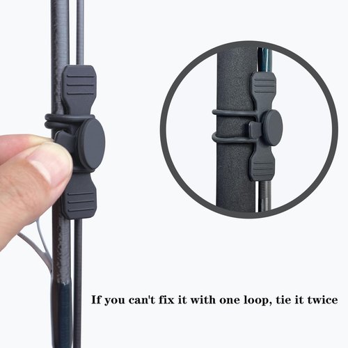 LITTLEMOLE 8PCS Fishing Rod Straps, Fishing Rod Ties, Fishing Rod Belts for Casting Rods, Spinning and Fly Rods