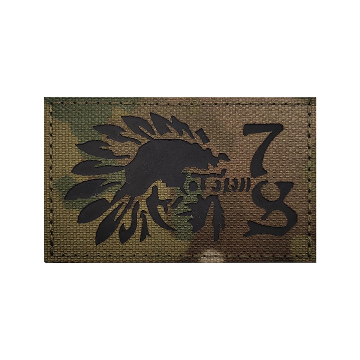 AliPlus 2 PCS American Indian IR Reflective Patch - Tactical Military Morale Patch with Hook and Loop Backing