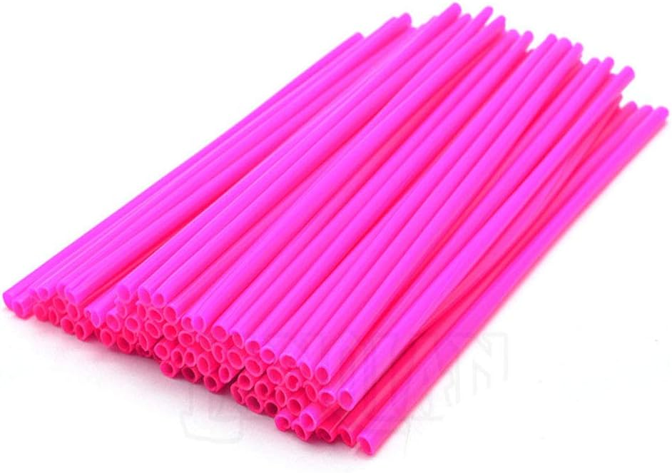 72Pcs Universal Spoke Skins Cover - Ovelur Wheel Spoke Wraps Skins Pipe Trim Decoration Protector For Motorcycle Dirt Bike Yamaha Harley Suzuki(Pink)