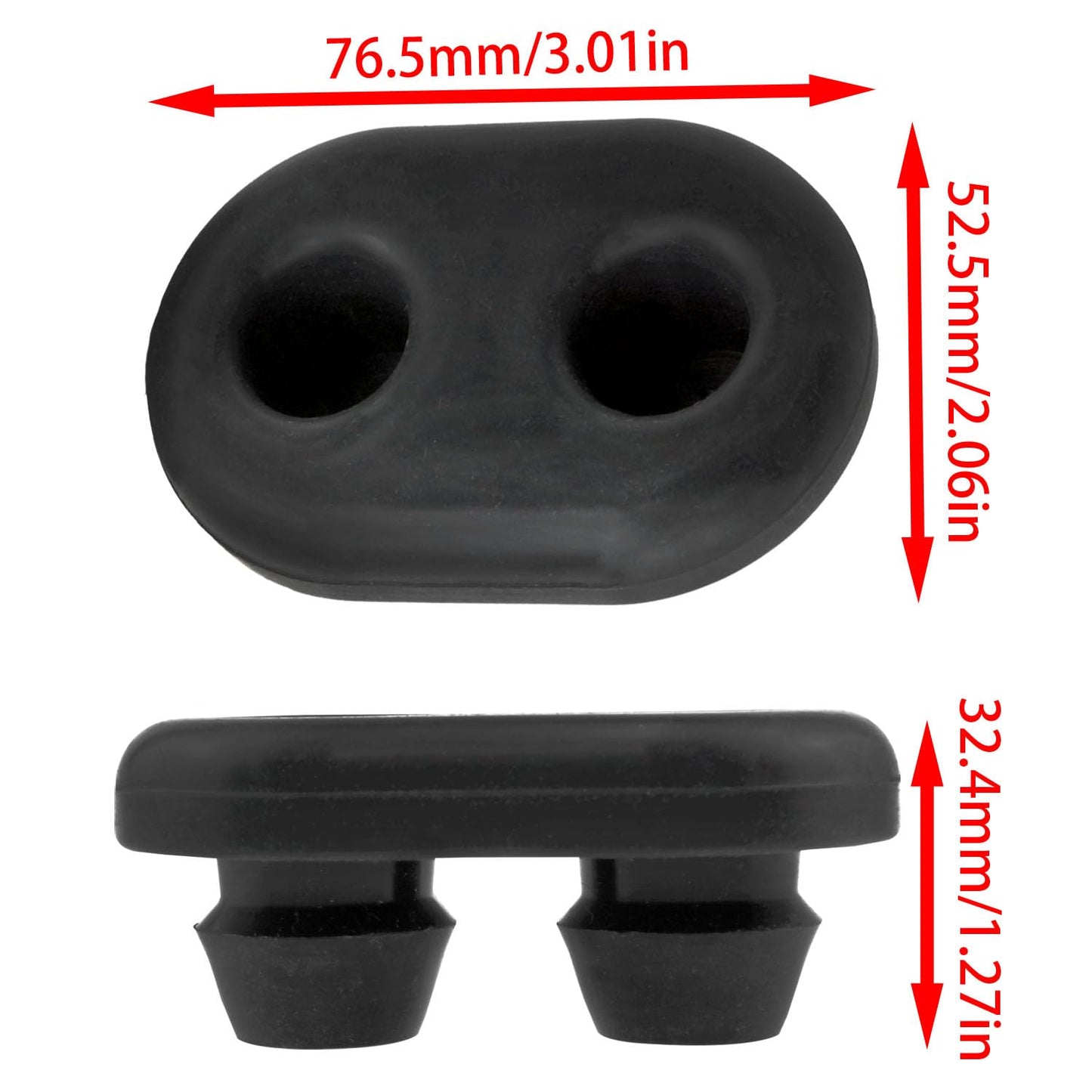 Lovelysp Cooler Feet Non-Slip Rubber Cooler Non-Slip Rubber Feet Replacement for 45qt 65qt 110qt 145qt and Most Coolers Models -2PCS