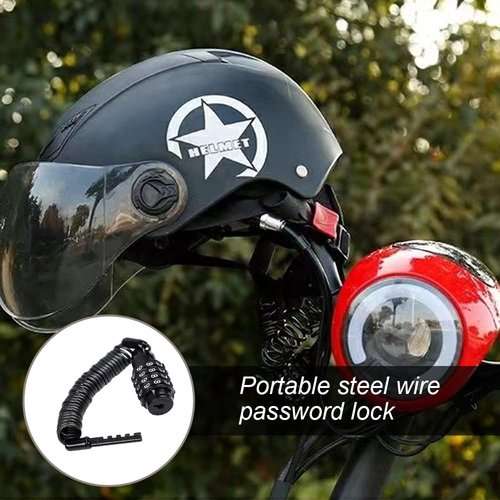 YongXiangPeng Bicycle Lock,4-Digit Resettable Security Bike Chain Lock,Heavy Duty Bike Lock Motorcycle Lock,1.6m Locks high Security for Scooter Bicycle Mountain Bike