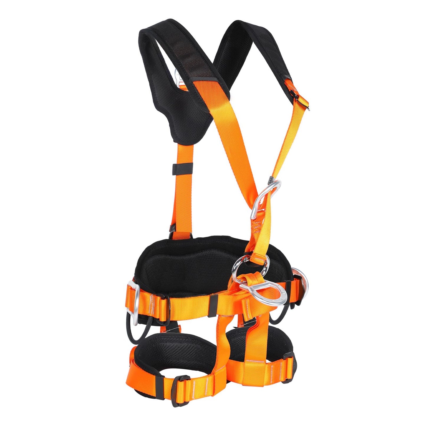 QIANJIEER Full Body Climbing Seat Belt, Tactical Rescue Construction, Carving, Rock, Tree Climbing, Fire Rescue, Engineering Protection, Rappelling Equipment