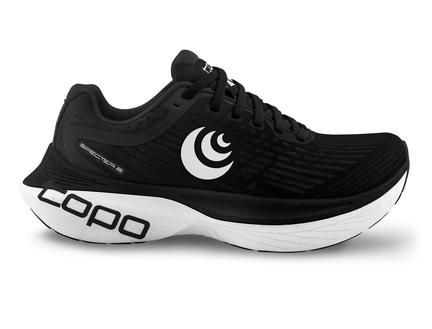 Topo Athletic Men's Specter 2 Comfortable Cushioned Durable 5MM Drop Road Running Shoes, Athletic Shoes for Road Running, Black/White, Size 13