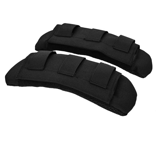 2 Pack Detachable Vest Shoulder Strap Pads Fit 2'' (Maximum 2.5'') Sling Bags Guitars Backpack Messenger Bag Shoulder Straps Comfort Soft Cushion Strap Pads for FCPC JPC Vests (Black)