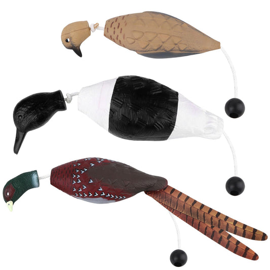 FIONUPI 3 Pcs Pheasant Toy for Dog Training Hunting Dogs Training Duck Bumper Tools Floating Dead Fowl Trainer Foam Interactive Toys for Pet Dog Training