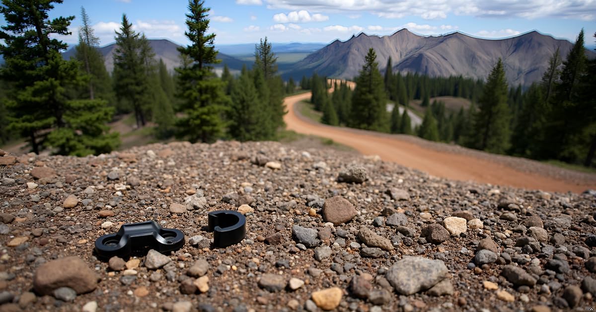 Alomejor Cable Clips, 2Pcs Aluminum, for Mountain Bike, Brake & Shift Cable Housing Line Holder Hose C Clip Accessory