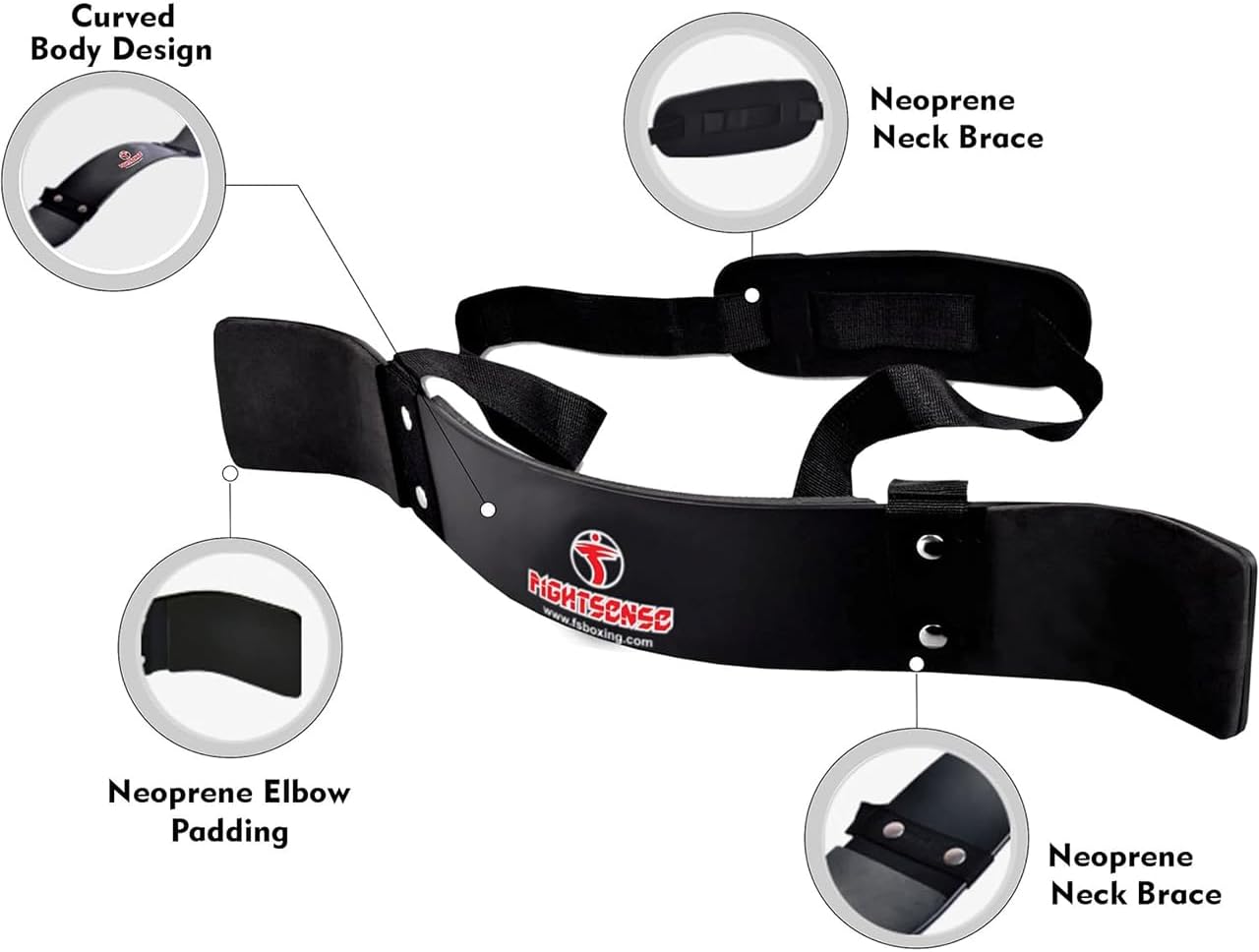 FIGHTSENSE Arm Blaster Biceps Curl Triceps Muscle Isolator Bomber Fitness Gym Workout Training Support