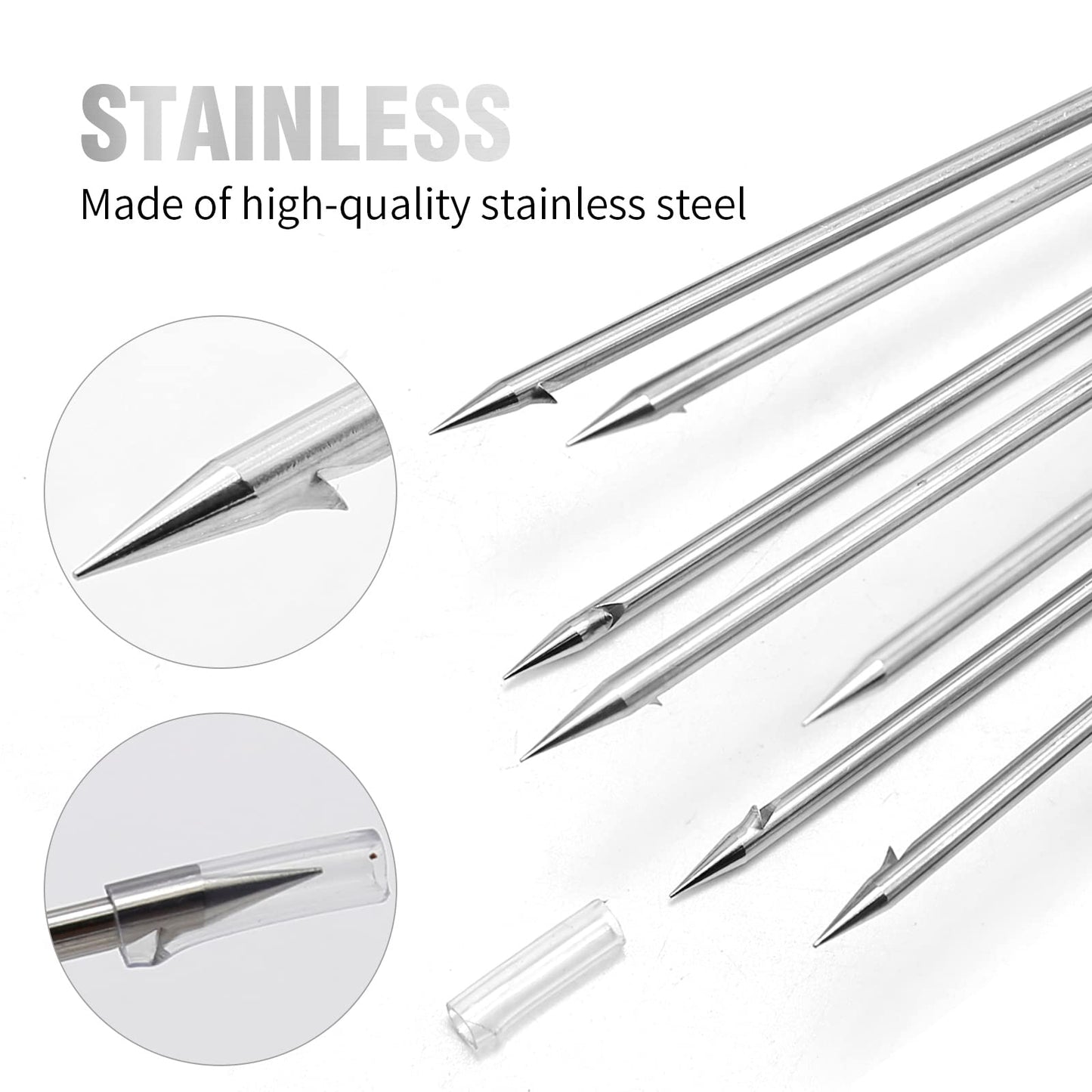 EATAKWARD 7-Prong Fishing Harpoon, Stainless Steel Fishing Spear Gig Gaff Fork Hook with 8mm Screw, for Catching Fishes Frogs in Pond River Lake etc. Capable for Fishing Pole