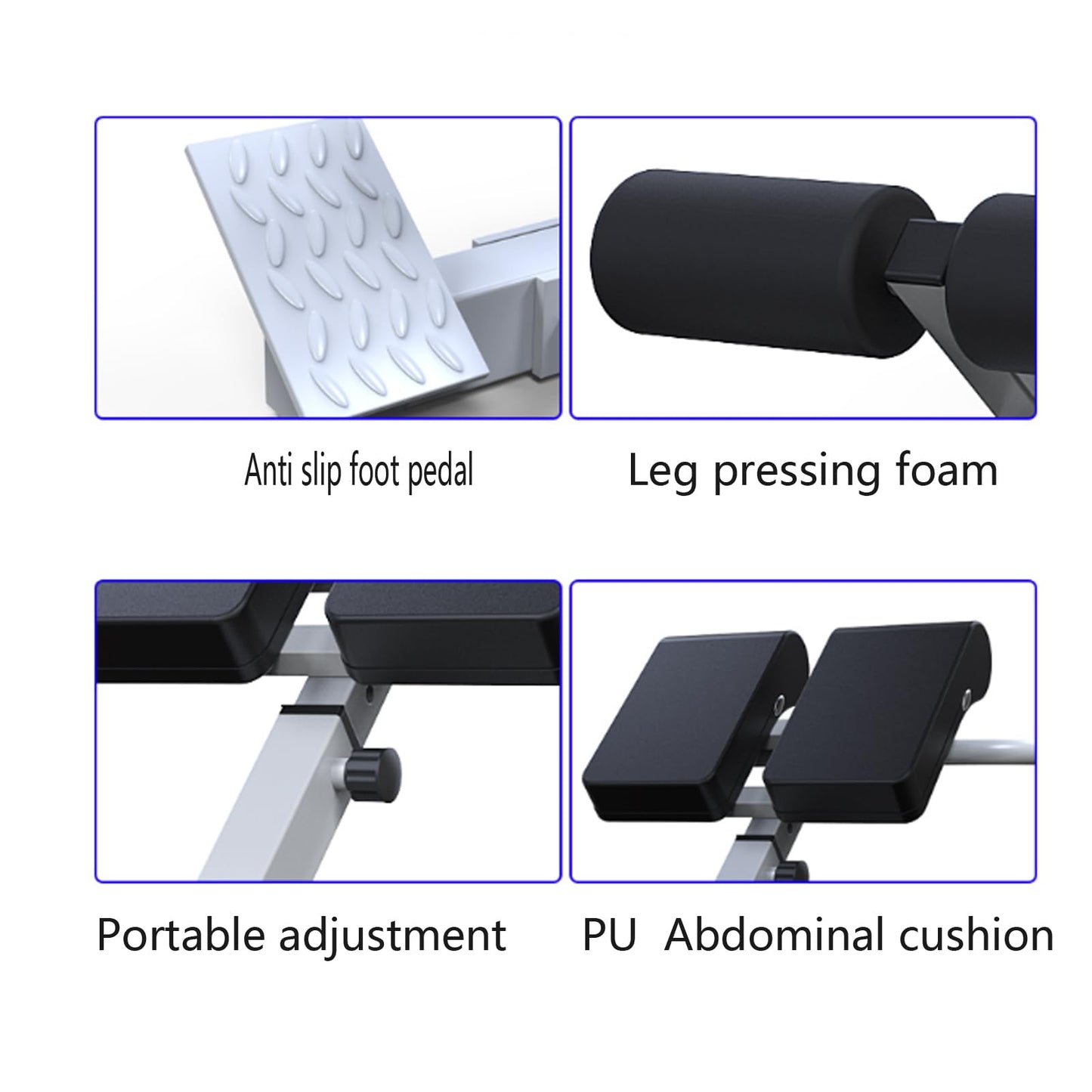 Adjustable Roman chair, goat waist support device, home fitness equipment, abdominal, back and waist multifunctional training machine