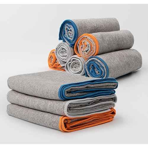 Quick Dry Gym Towel, Microfiber, Fast Drying, Odor-Free, Men & Women Workout Gear, Sweat, Working Out, Cleaning, Towels, 3-Pack