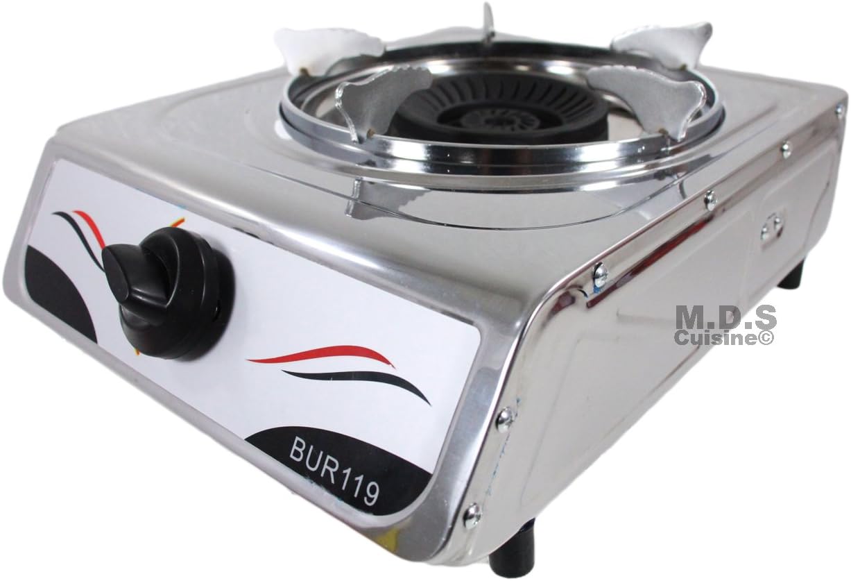 Stove Single Burner Propane Gas Stainless Steel Portable Camping Outdoor