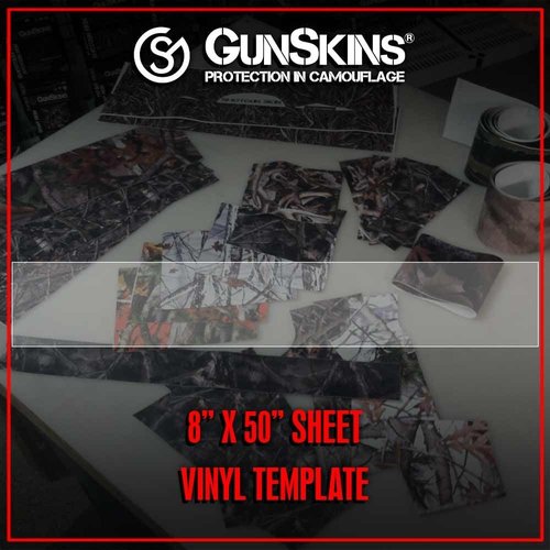 GunSkins Gear Skin Compatible with Airsoft AEG - Vinyl 8" x 50" Sheet - Trim to Install - 100% Waterproof Non-Reflective Matte Finish - Made in USA