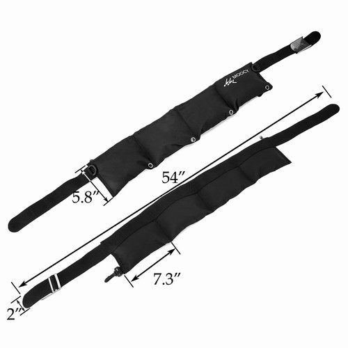 MOPHOEXII 4 Pocket Zippered Scuba Weight Belt-Diving Weight Belt with Release Buckle-fit for Waist 30" to 50"