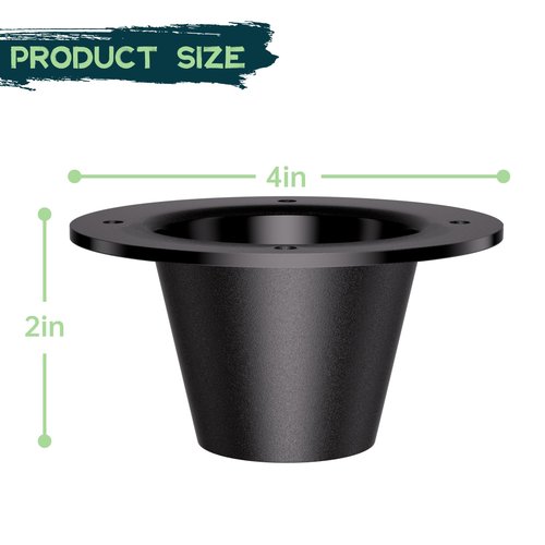 Highwild 2" Drop Versatile Replacement Funnel for Deer Feeder - Durable Polycarbonate Funnel - Efficient Game Feeding