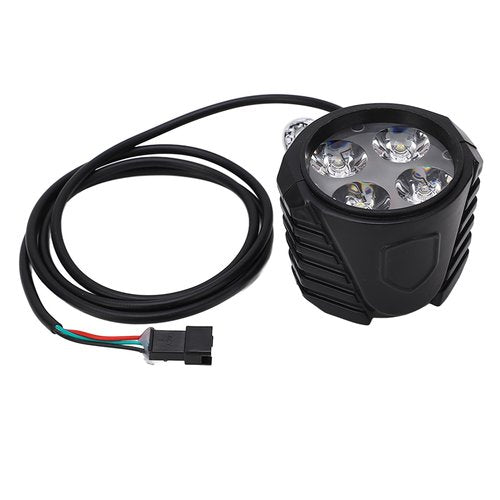 RiToEasysports Electric Scooter Front Light, 10 Inch Front Light 12‑72V 2 in 1 Electric Horn Headlight for Cycling Accessories