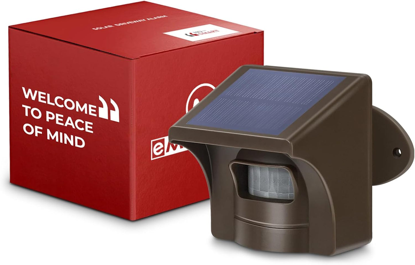 eMACROS Pro 4 Solar Driveway Alarm with App,1/2 Mile Range, Perfect for Use with Home Security Cameras, Rechargeable Base Station with 7-Day Backup Power & 58 Chimes, Idea Gifts for Parents (2025 New)