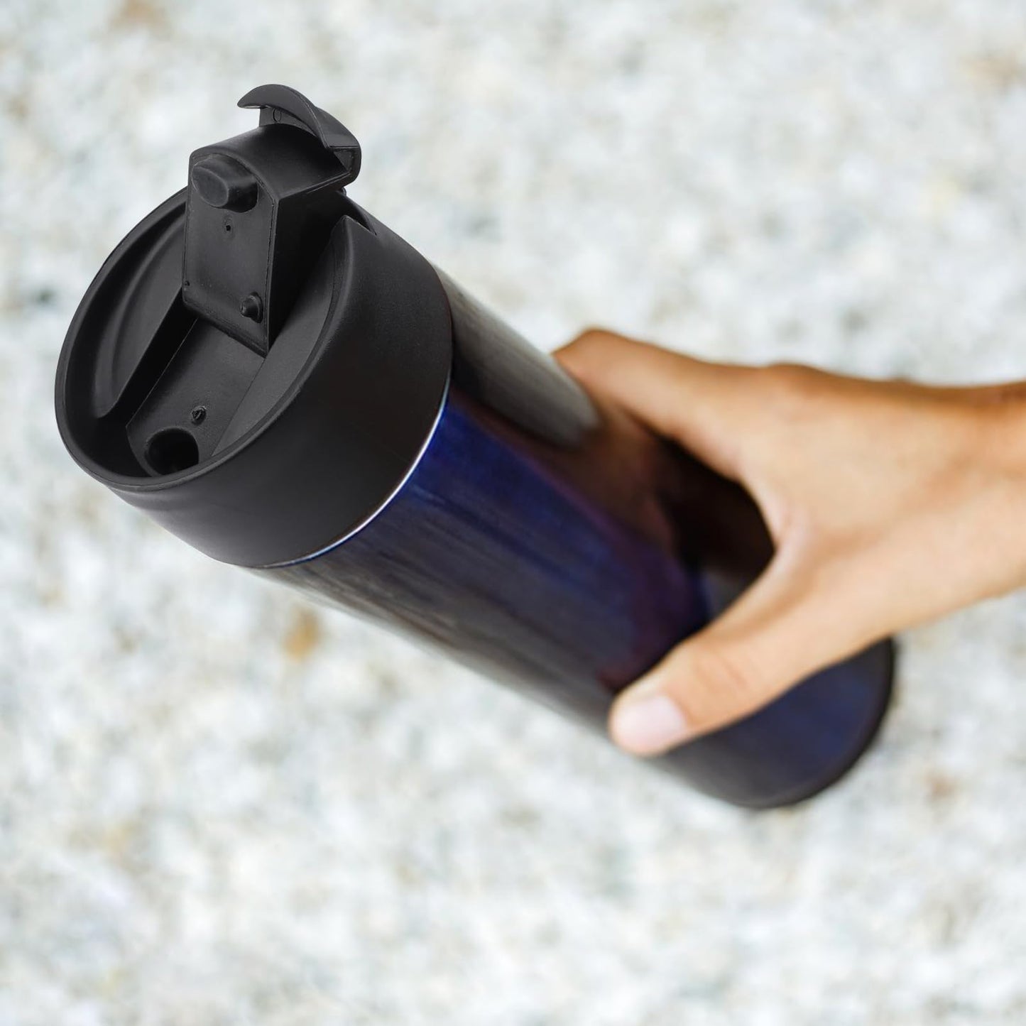 2Pcs Flip Lid for Hydro Flask 12 16 18 20 32 40 64 oz Wide Mouth Water Bottles,BPA Free Replacement Lid Cap with Button Lock for Hydroflask,Thermoflask,Iron Flask and More 2.28" Wide Mouth Bottles