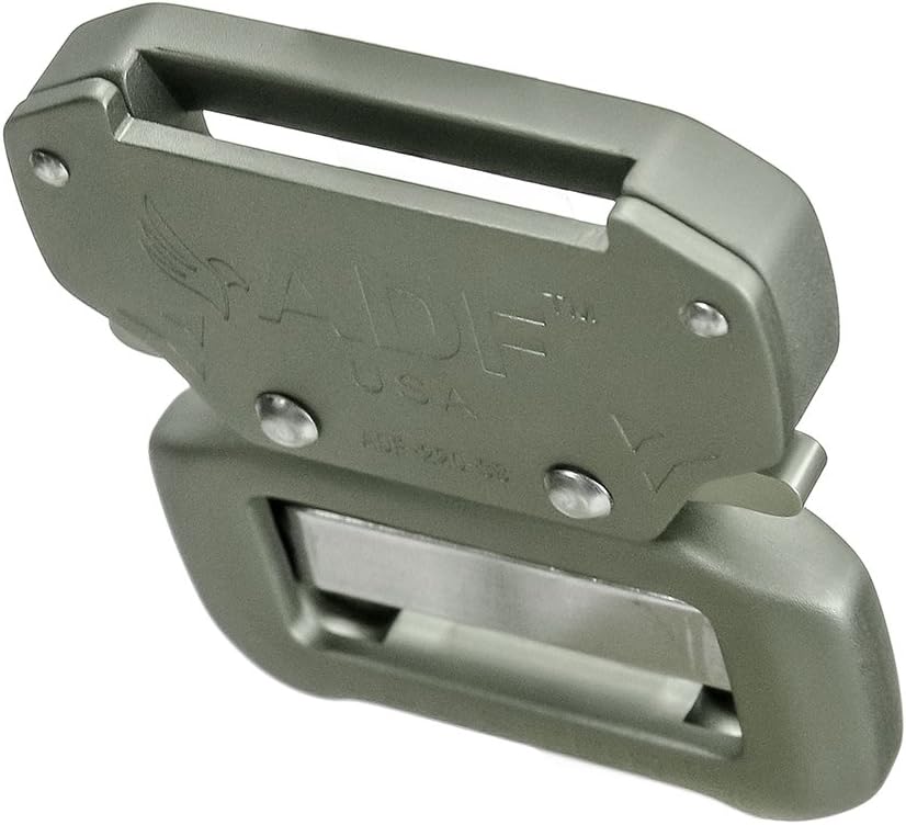ADF® Raptor II 1.5" Tactical Military Police Aluminum Quick Release Trouser Shooter Rigger Hunting Sports Belt Buckle Foliage Green