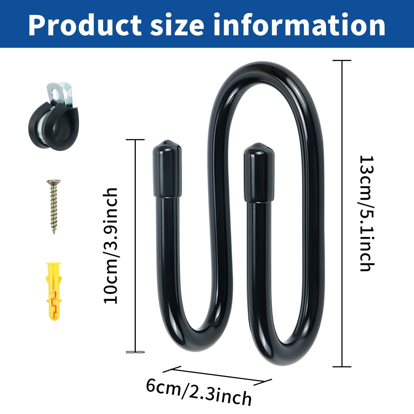 Bow Hanger Display Flexible Archery Rack Bow Wall Mount Holder Wall Hook Stand for Your Bow, Rubber Protection and No Scratches