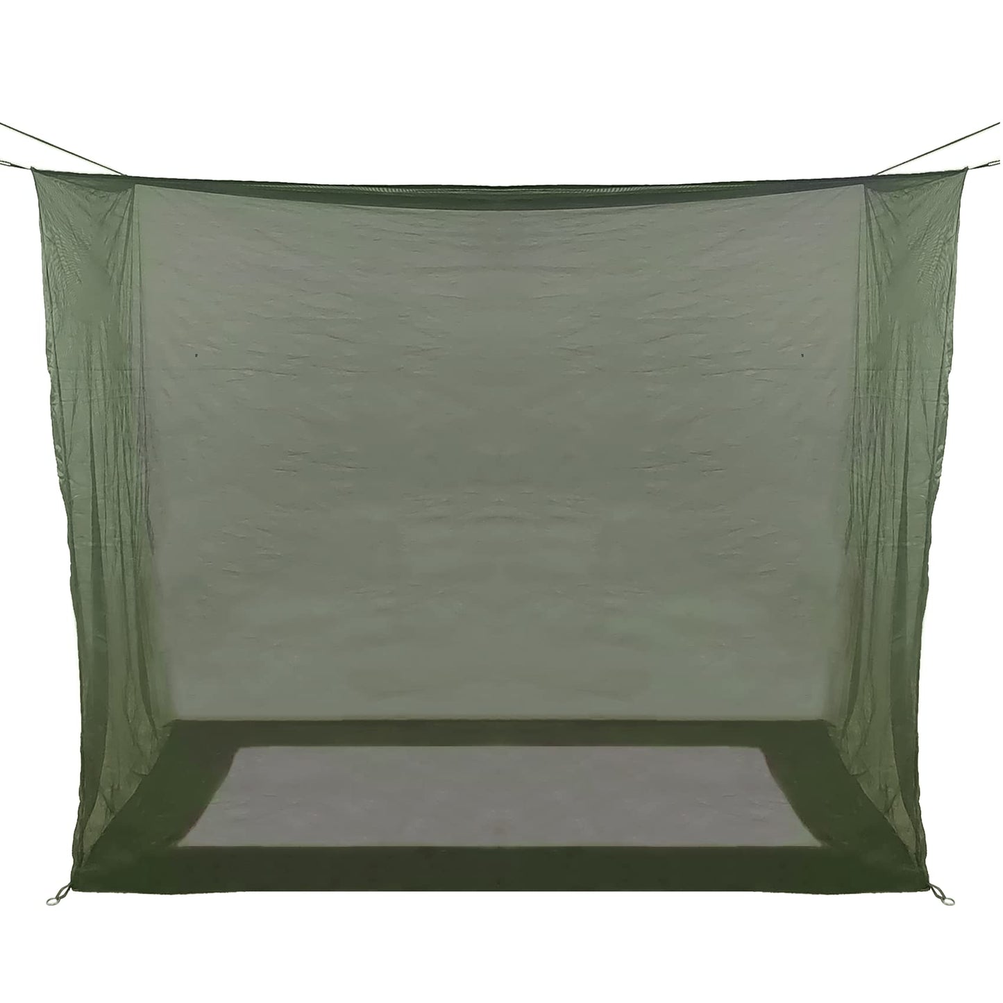 Aventik No-See-Um Premium Rectangular Camping Mosquito Net, The Ultra-Fine Mesh Olive-Green Easy to Carry&Easy Installation for Double Bed, Hammocks or Camping Use (82x40x69in/208x100x175cm)