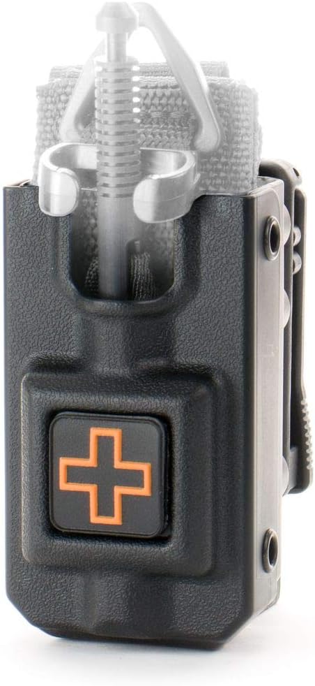 SOF-TT Tourniquet Rigid TQ Case - Black with Belt Attachment for Tactical Gear