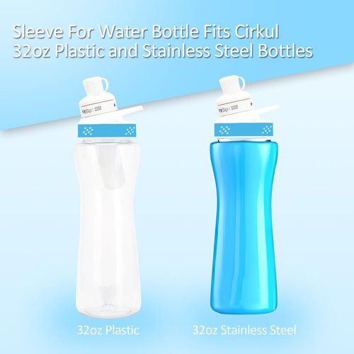 UWSTE 2Pcs Sleeve Compatible with 32oz Cirkul Water Bottle, Neoprene Insulated Water Bottle Cover for Retaining Temperature (Purple)