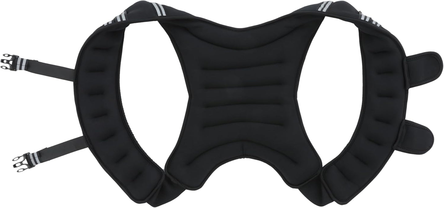 FITNESS MANIAC USA Weighted Vest, 10lb/12lb/15lb/20lb Weight Vest with Reflective Stripe for Workout, Strength Training, Running, Fitness, Muscle Building, Weight Loss, Weightlifting