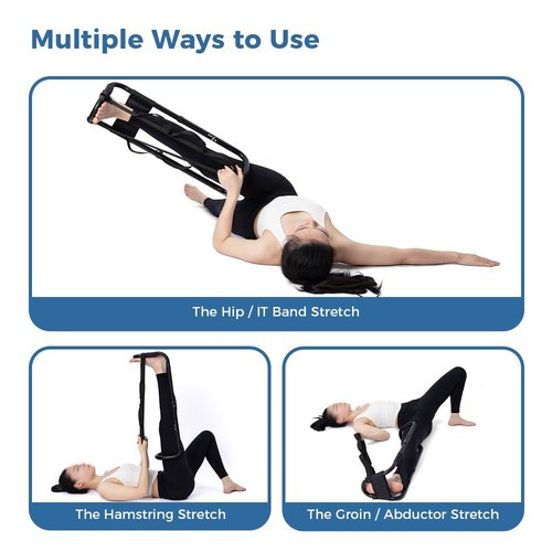 MMingo Advanced Hamstring Stretcher Device: Deep Muscle Stretcher Reduces Pain, Knee Extension, Hip Abductors Extension, Lower Back Relief, PT Endorsed Calf Stretcher, Ideal for ACL, MCL Recovery